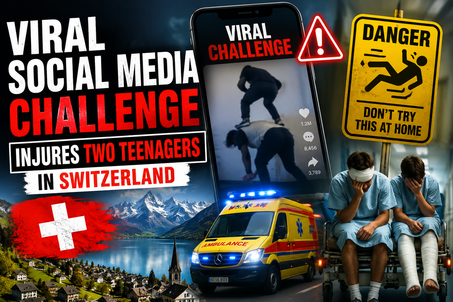 Viral Social Media Challenge Injures Two Teenagers in Switzerland