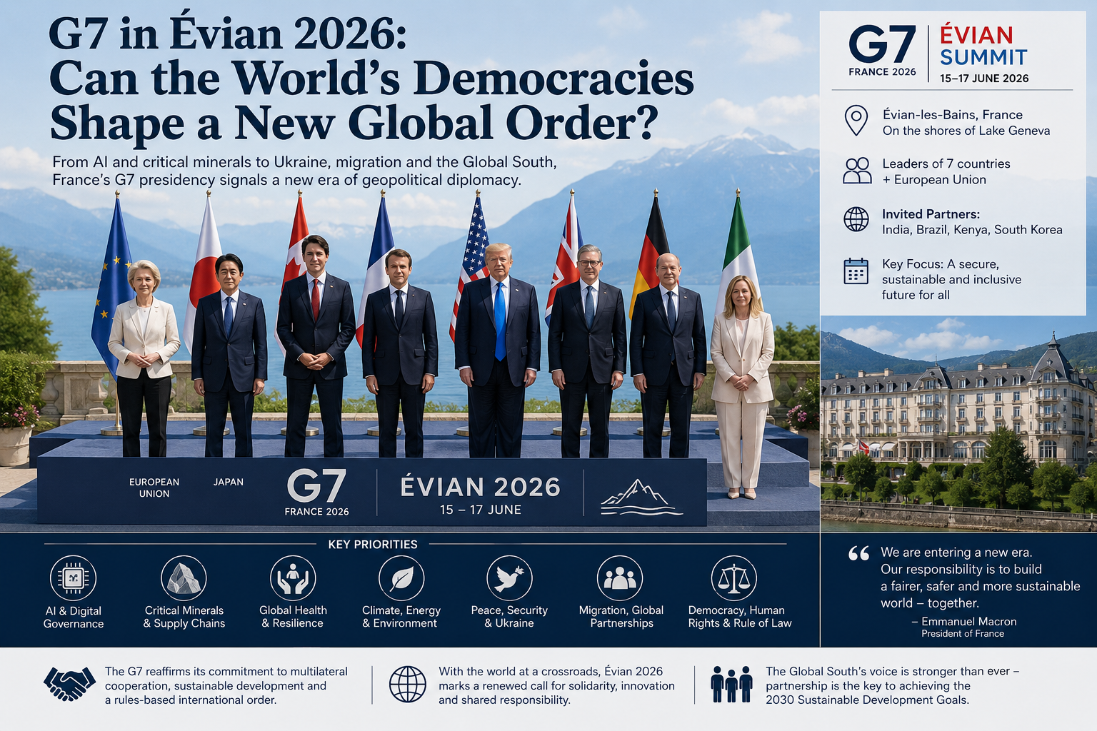 G7 in Évian 2026: Can the World’s Democracies Shape a New Global Order?