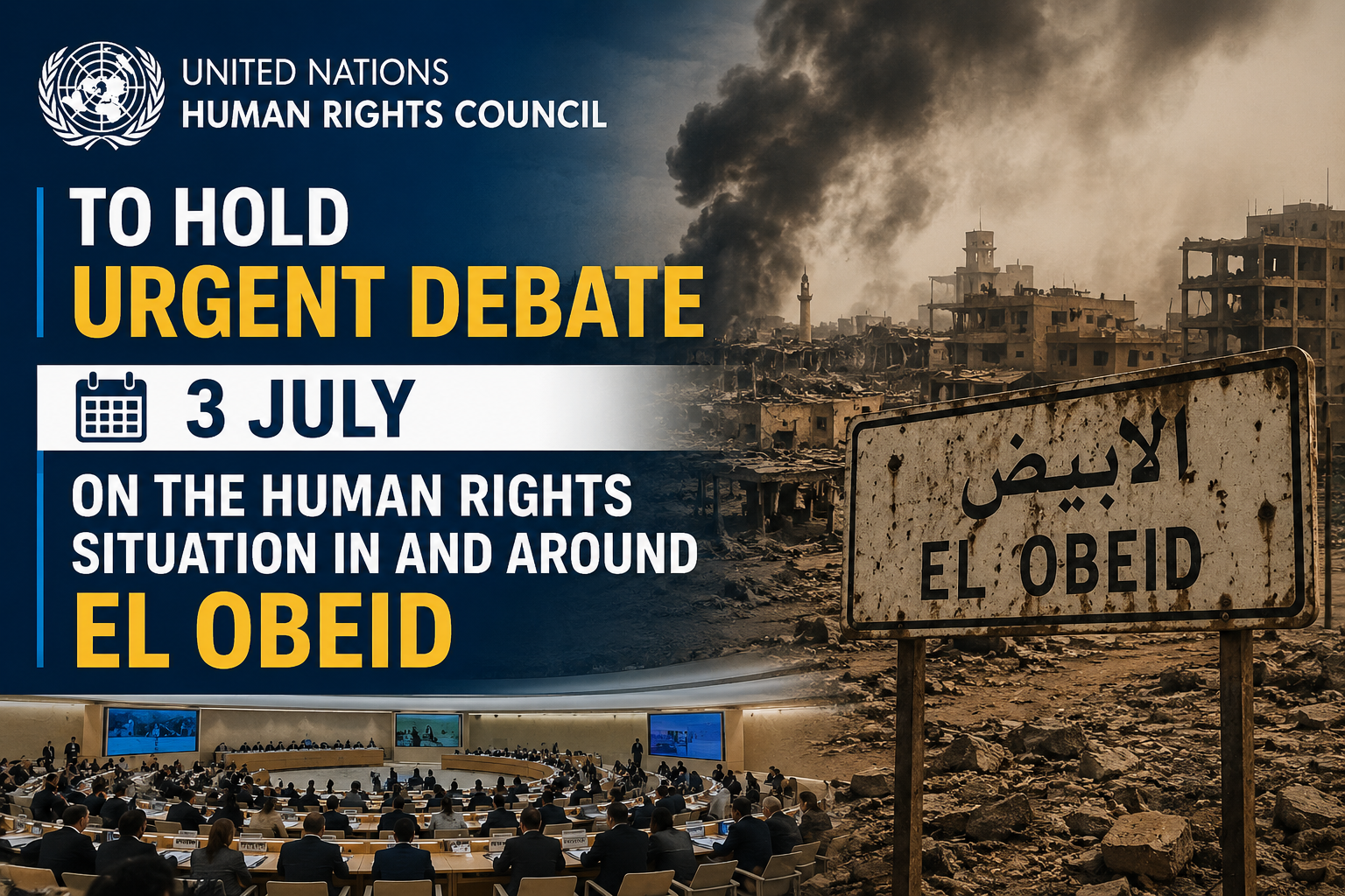 UN Human Rights Council to Hold Urgent Debate on Sudan Crisis as 500,000 Civilians Face Atrocity Risk